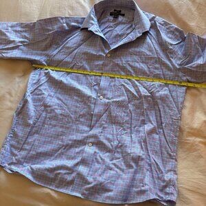 Pronto Uomo Dress Shirts 17.5 34/35 100% Egyptian Cotton Non-Iron Classic Fit